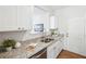 Bright kitchen features granite countertops, stainless steel sink, and white cabinetry at 260 Westview Sw Pl, Atlanta, GA 30314