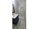 Bathroom featuring a stand-up shower, modern vanity, and tile floors at 3879 Artist Vw, Decatur, GA 30034