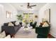 Cozy living room with modern decor, comfortable seating, and a view of the outdoors at 1244 Lorenzo Sw Dr, Atlanta, GA 30310