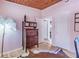 Bedroom showcasing a wooden cabinet, hardwood floors, and stylish accents at 3398 Lori Ln, Atlanta, GA 30340