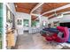 Bright, open concept living room with beautiful wood ceiling and trim at 3398 Lori Ln, Atlanta, GA 30340