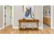 Hallway view of the modern vanity and sinks in the attached main bathroom at 185 Marion # A, Atlanta, GA 30307