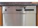 Close-up view of a stainless steel Bosch dishwasher with modern controls and wooden cabinets at 2881 Peachtree Ne Rd # 704, Atlanta, GA 30305