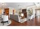 Stylish living space with fireplace, comfortable seating, and modern decor at 2881 Peachtree Ne Rd # 704, Atlanta, GA 30305