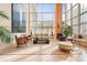 Inviting lobby featuring stylish furniture, ample natural light, and modern decor, creating a welcoming ambiance at 2881 Peachtree Ne Rd # 704, Atlanta, GA 30305