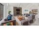 Inviting living room with stone fireplace, vaulted ceilings, and comfortable seating at 4013 Brenteresa Ct, Snellville, GA 30039