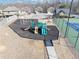 Community playground with slides and swings provides hours of fun for the  at 5160 Bucknell Trce, Cumming, GA 30028
