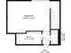 Floor plan showcases a bedroom, walk-in closet, powder room, and hall at 66 Goldrush Ne Cir, Atlanta, GA 30328
