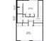 Upstairs floor plan features two bedrooms, a walk-in closet, and two bathrooms at 66 Goldrush Ne Cir, Atlanta, GA 30328