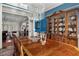 Elegant dining room with wood table, chandelier, and china cabinet at 25 Sherman Nw Ln, Cartersville, GA 30121