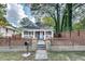 Charming gray home with a welcoming front yard enclosed by a decorative fence, offering curb appeal at 833 N Grand Nw Ave, Atlanta, GA 30318