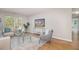 Inviting living room features modern decor, hardwood floors, a stylish rug and natural light at 2201 Fairington Village Dr, Lithonia, GA 30038