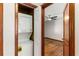 Convenient in-unit laundry featuring stacked washer and dryer, located near bedroom at 461 Deckner Sw Ave, Atlanta, GA 30310