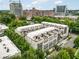 Aerial view of property with multiple rooftop decks at 574 Boulevard Ne Pl # 5, Atlanta, GA 30308