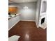 Dining room with wood floors next to a fireplace at 2372 Johnson Rd, Atlanta, GA 30345