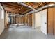 Unfinished basement with exposed beams at 5539 Andrew Sw Dr, Mableton, GA 30126