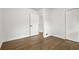 Bedroom featuring hardwood floors, door and a closet at 5539 Andrew Sw Dr, Mableton, GA 30126