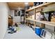 Basement storage space with ample room for organization and potential for customization with exposed duct work at 1666 Johnson Ne Rd, Atlanta, GA 30306