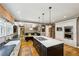 Spacious kitchen featuring a large island, a breakfast nook, and modern appliances at 1666 Johnson Ne Rd, Atlanta, GA 30306