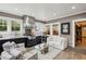 Beautifully designed outdoor kitchen featuring a stainless steel range, ample seating, and stylish finishes at 1666 Johnson Ne Rd, Atlanta, GA 30306