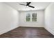 Bright bedroom featuring a ceiling fan, recessed lights, and a window offering natural light at 1696 Gunnin Nw Trce # 244, Atlanta, GA 30318