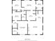 Detailed floor plan showcasing the layout of a 1452 sq ft home with multiple bedrooms, baths, and a living room at 2796 Georgian W Dr, Brookhaven, GA 30341