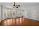 Spacious living room featuring hardwood floors and abundant natural light at 1126 Park Row South Se, Atlanta, GA 30312