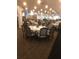 Spacious dining area with multiple tables and comfortable seating, great for large events at 1800 Clairmont Lk # A326, Decatur, GA 30033