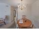 Traditional dining room featuring a wooden table, chandelier, and classic wainscoting at 1800 Clairmont Lk # A326, Decatur, GA 30033