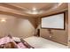 Private home theater with large screen, comfortable seating, and great sound system at 2400 Weber Heights Way, Buford, GA 30519