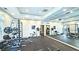 Spacious fitness center with weightlifting equipment and a large mirror for monitoring form at 1074 Peachtree Sw Walk # B 216, Atlanta, GA 30309