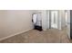 An empty bedroom shows the neutral carpet and lighting at 134 Jacobs Ln, Loganville, GA 30052