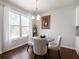 Cozy dining room area with natural light, table for four, and modern decorative touches at 134 Jacobs Ln, Loganville, GA 30052