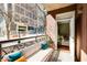 City balcony with outdoor seating and views of the downtown area at 1101 Juniper St # 61, Atlanta, GA 30309