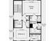 Layout featuring primary suite, bath, laundry, bedroom 2, and bath 2 at 5845 Schelton Se Pl, Mableton, GA 30126