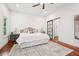 Light filled bedroom featuring a barn door leading to the closet at 2423 Melinda Ne Dr, Atlanta, GA 30345