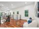 Open hallway with hardwood floors, natural light, and stylish decor, creating an inviting atmosphere at 2423 Melinda Ne Dr, Atlanta, GA 30345