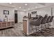 Finished basement features a bar with barstools at 329 Lakebridge Xing, Canton, GA 30114