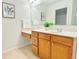 Bathroom with a vanity with an extra make-up space at 5819 Rue Chase Way, Tucker, GA 30084