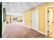 Finished basement with neutral carpet, recessed lighting, and painted walls at 4048 Sandy Branch Ne Dr, Buford, GA 30519