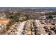 Birds-eye view of a housing development with closely spaced homes and well-maintained lawns at 2401 Day Break Way, Dacula, GA 30019