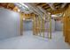 Unfinished basement showing framing, ductwork, and concrete foundation at 5690 Rutland Trce, Lithonia, GA 30058