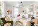 Bright living room featuring ample natural light and a decorative fireplace at 629 Hansell Se St, Atlanta, GA 30312