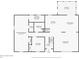 Detailed floor plan showcasing the layout of the first floor with dimensions at 2330 Lago Dr, Jonesboro, GA 30236