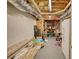 Unfinished basement with storage, and open ceiling at 3280 Spincaster Way, Loganville, GA 30052