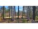 Secluded backyard features privacy fence, mature trees and natural landscaping at 4363 Bonaparte Dr, Tucker, GA 30084