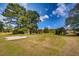 Beautiful golf course view with manicured green and sand trap near mature trees and sunny blue skies at 80 Montre Nw Sq, Atlanta, GA 30327