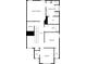 Second-story floor plan showcasing the primary bedroom and bathroom at 3671 Salvia Dr, Buford, GA 30519