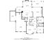 Main level floorplan displaying layout for kitchen, living areas, and garage at 2480 Copper Mill Trl, Cumming, GA 30041