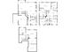 Detailed floor plan highlighting the layout of the basement, first and second floors, including room dimensions at 4535 Atley Woods Se Dr, Atlanta, GA 30339